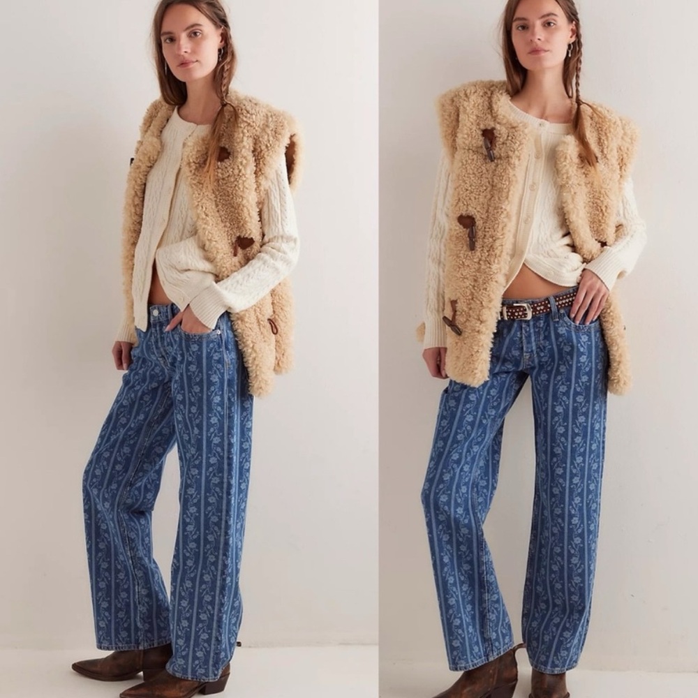 Tennessee Low-Rise Printed Boyfriend Jeans